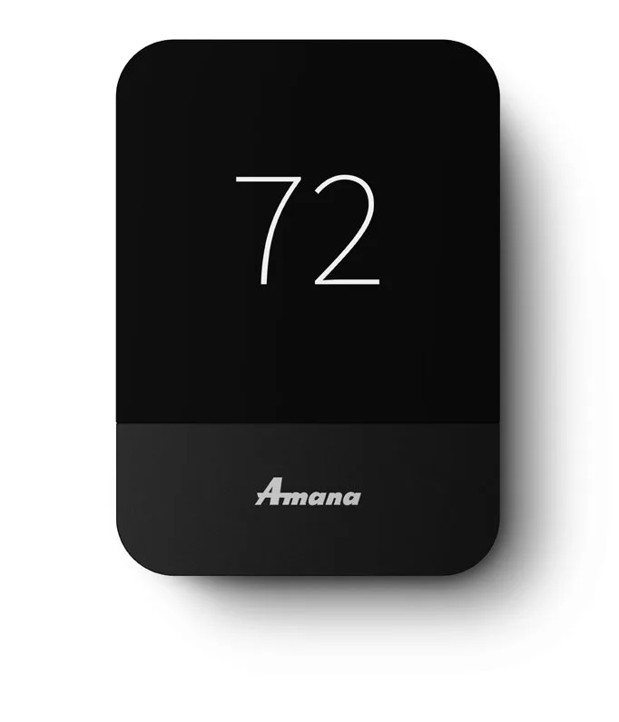 Amana smart thermostat product image from official catalog literature.